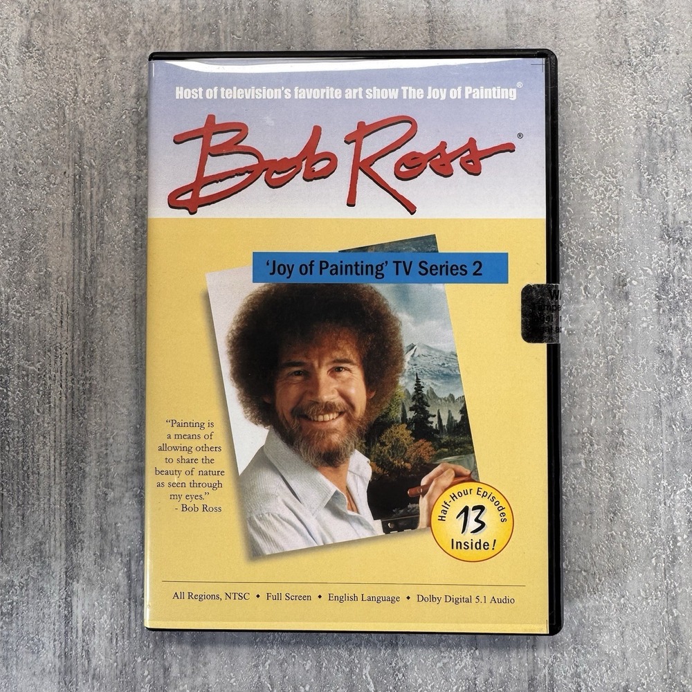 Bob Ross The Joy Of Painting TV Series 2 DVD 3-Disc Set RARE New Sealed